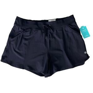 Tek Gear Mid Rise Weekend DryTek Shorts, Black, NWT, Size Woman's XL